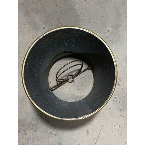 Vintage Small Stailess Steel Metal Lamp Shade - Picture 4 of 4